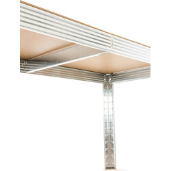 2 stk tung belastningshylde med 5 niveauer 175 kg per niveau