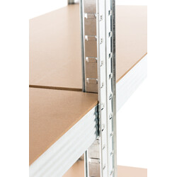 2 stk tung belastningshylde med 5 niveauer 175 kg per niveau