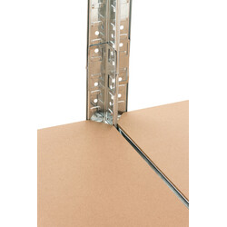 2 stk tung belastningshylde med 5 niveauer 175 kg per niveau