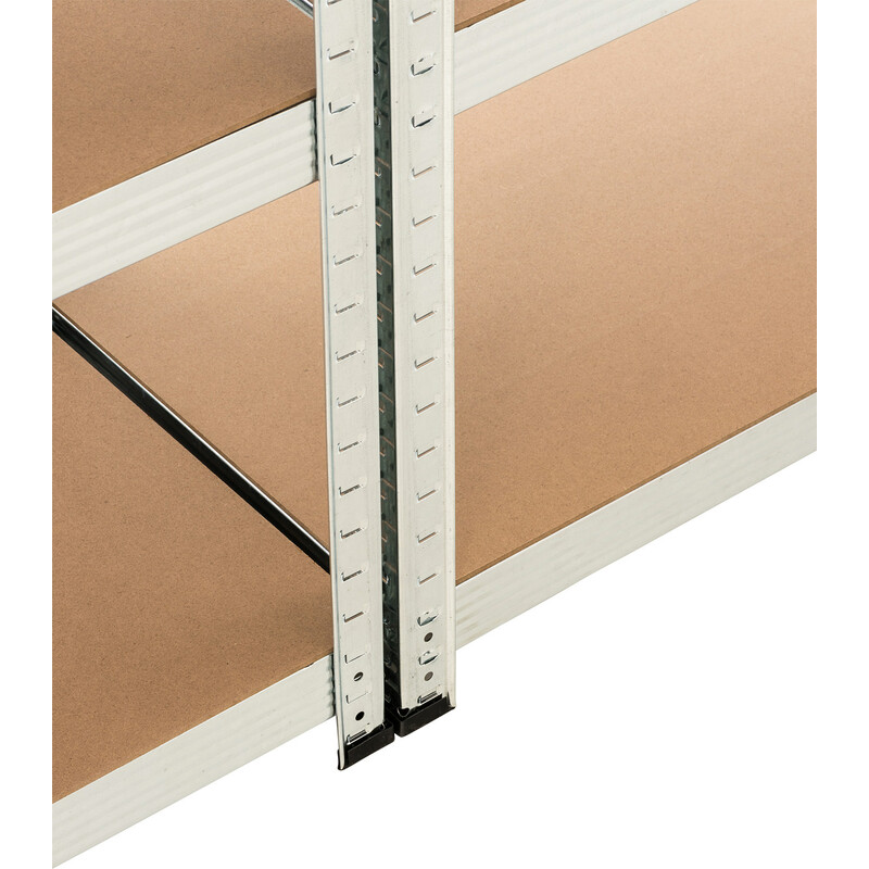 2 stk tung belastningshylde med 5 niveauer 175 kg per niveau