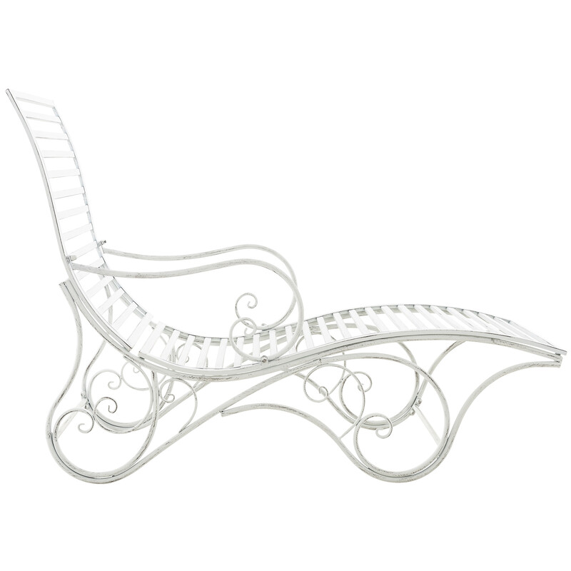 Antik jern havelejestol til indendørs og udendørs brug