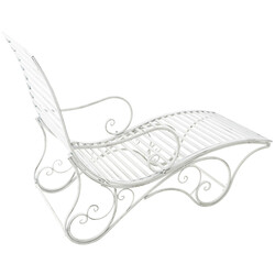 Antik jern havelejestol til indendørs og udendørs brug