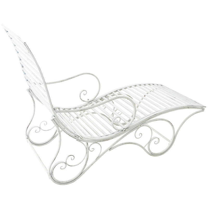 Antik jern havelejestol til indendørs og udendørs brug