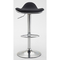 Shanghai barstol 2 stk sæt justerbar højde 360° drejelig kromramme