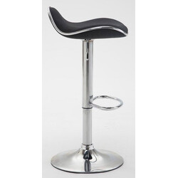 Shanghai barstol 2 stk sæt justerbar højde 360° drejelig kromramme