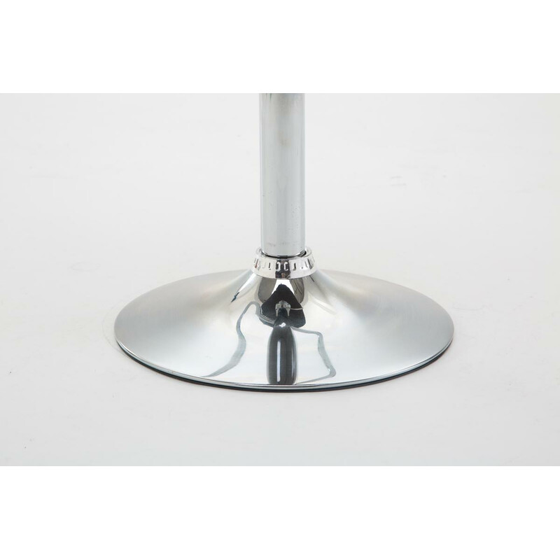 Shanghai barstol 2 stk sæt justerbar højde 360° drejelig kromramme