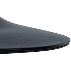 Alsidig gulvplade 50 cm kromet eller mat-sort metal med gummibelægning