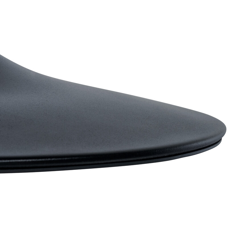 Alsidig gulvplade 50 cm kromet eller mat-sort metal med gummibelægning