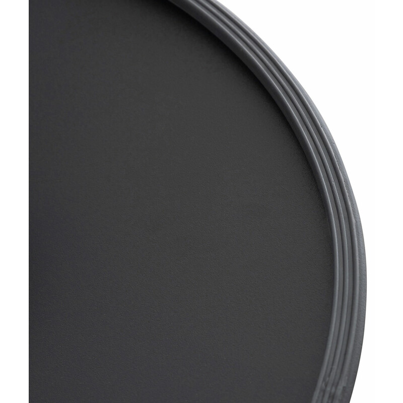 Alsidig gulvplade 50 cm kromet eller mat-sort metal med gummibelægning