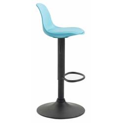 Moderne justerbar barstol med kunstlæder sæde og fodstøtte