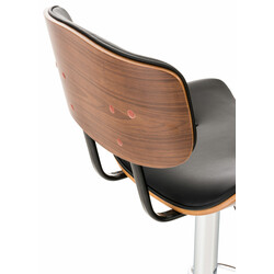 Sarnia barstol sæt 2 stk justerbar højde kunstlæder