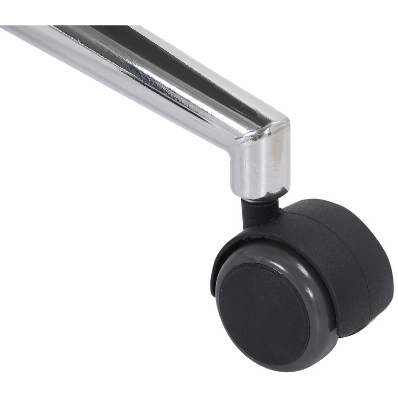 Ergonomisk kontorstol i kunstlæder og træ med svingmekanisme og trinløs højdejustering