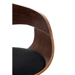 Elegant justerbart barstolpar med polstret sæde ryglæn og kromramme