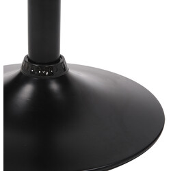 Moderne justerbar fløjlsagtig barstol med rygstøtte og fodstøtte mat sort metalben