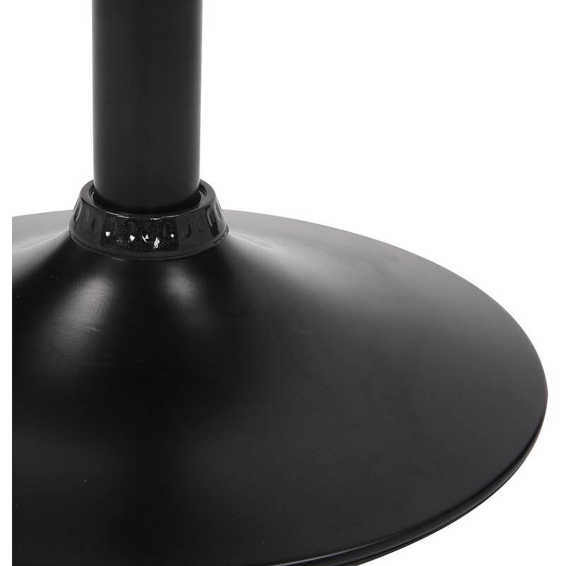 Moderne justerbar fløjlsagtig barstol med rygstøtte og fodstøtte mat sort metalben