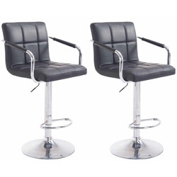 Lucy V2 justerbar barstol med armlæn 2 stk sæt