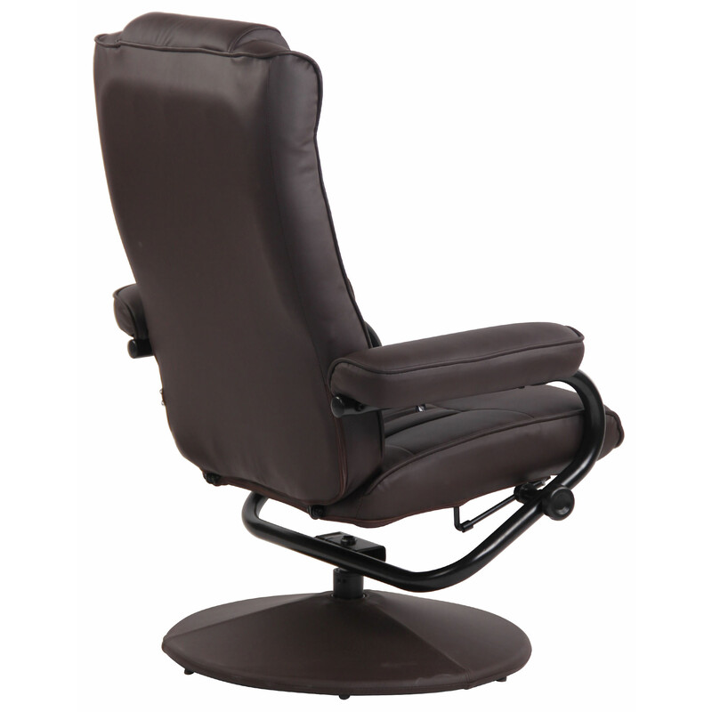 Ennis justerbar lænestol med fodstøtte ergonomisk 360 grader roterende 136 kg