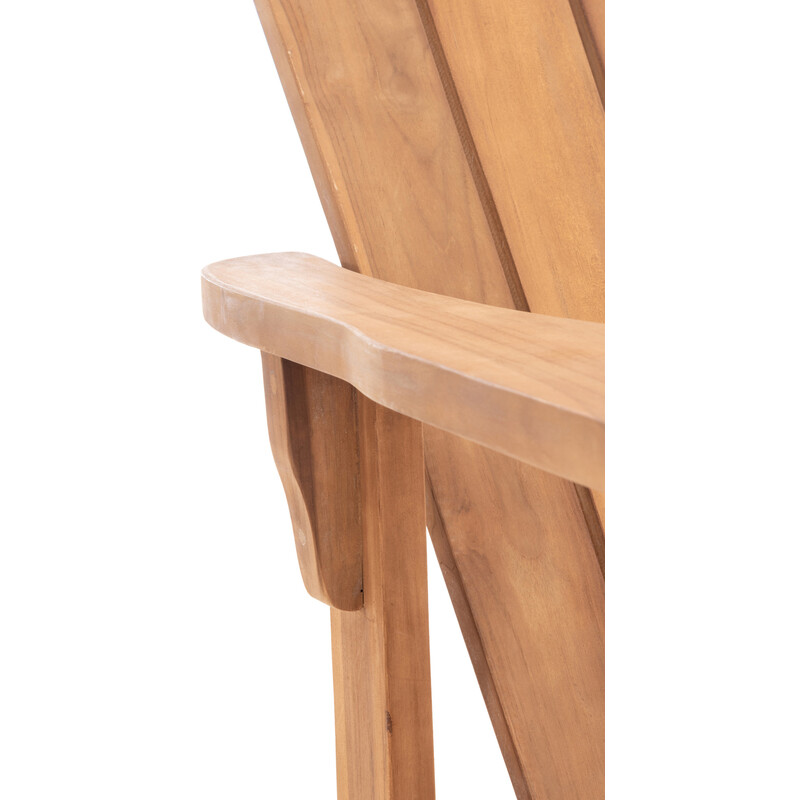 Brownsville ergonomisk teakstol med justerbar ryg til udendørs brug