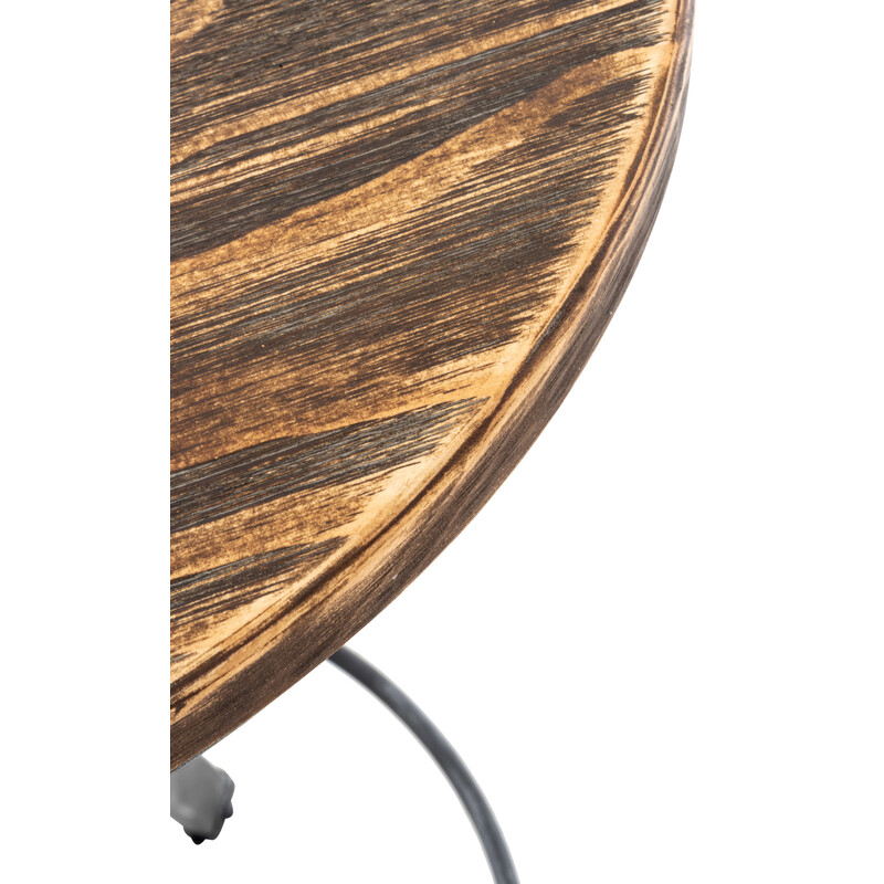 Justerbart ståbord i fyrretræ og metal 59 cm bredt 84-102 cm højde