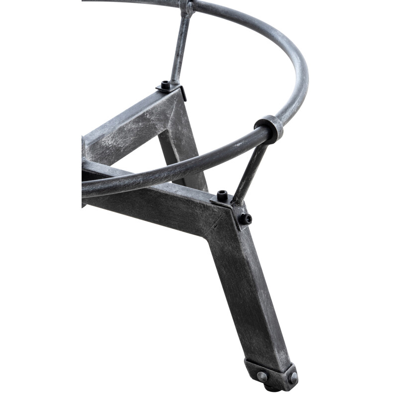 Justerbart ståbord i fyrretræ og metal 59 cm bredt 84-102 cm højde