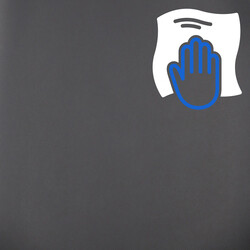 Moderne kontorstol med ergonomisk design justerbar højde og kromramme