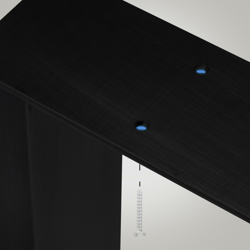 Velden bordben robust pulverlakeret stål 3 størrelser 72 cm