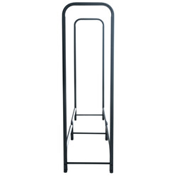 Elegant sort buet pejsestativ i holdbart metal 120‑240 cm