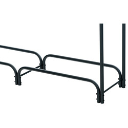 Elegant sort buet pejsestativ i holdbart metal 120‑240 cm