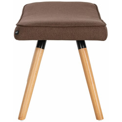 Stilfuld fodstøtte med stof træben 90 kg belastning 42x56x38 cm