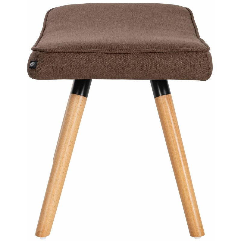 Stilfuld fodstøtte med stof træben 90 kg belastning 42x56x38 cm