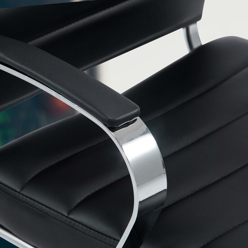 Oakland ergonomisk kontorstol med justerbar højde og læder