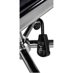 Cleveland ergonomisk kontorstol med højdejusterbart sæde vippefunktion 360° hjul og læderbetræk