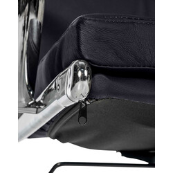 Cleveland ergonomisk kontorstol med højdejusterbart sæde vippefunktion 360° hjul og læderbetræk