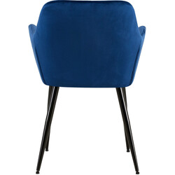 Stilfuld fløjlsbetrukket 4-benet besøgsstol til moderne hjem med metallisk ramme