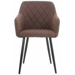 Shila spisestol med fløjl eller stof og metalramme