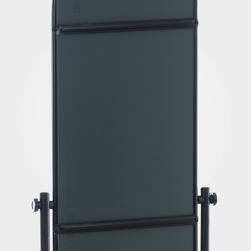 Ovalt spejl med metalramme på hjul 155 cm i flere farver