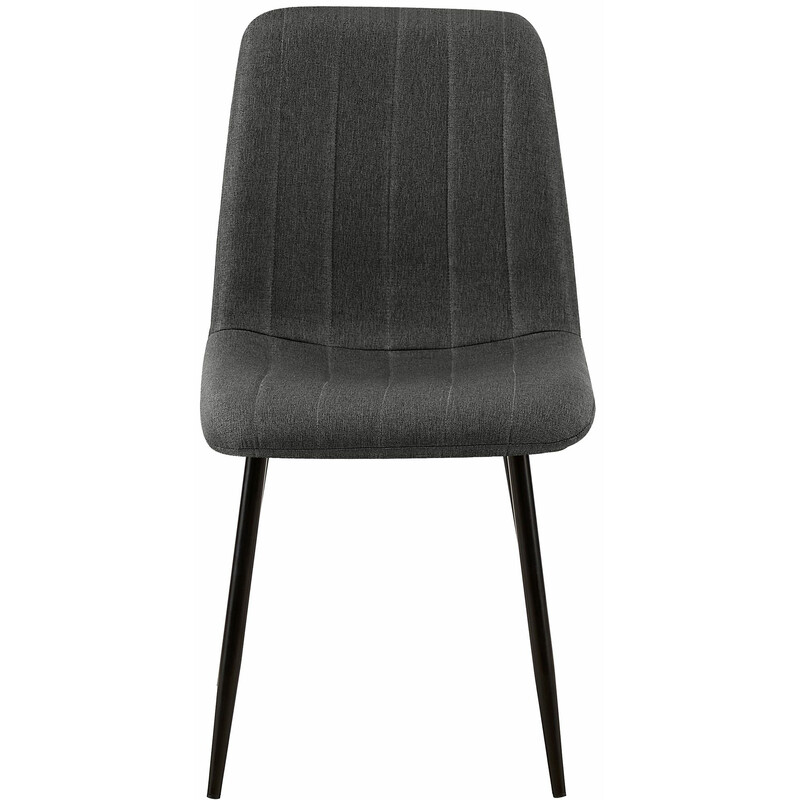 Elegant metalstol med behageligt polstring og stabil firebenet konstruktion til daglig brug