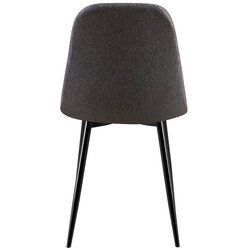 Giverny stol med fløjl sæde og metalramme 44x40 cm