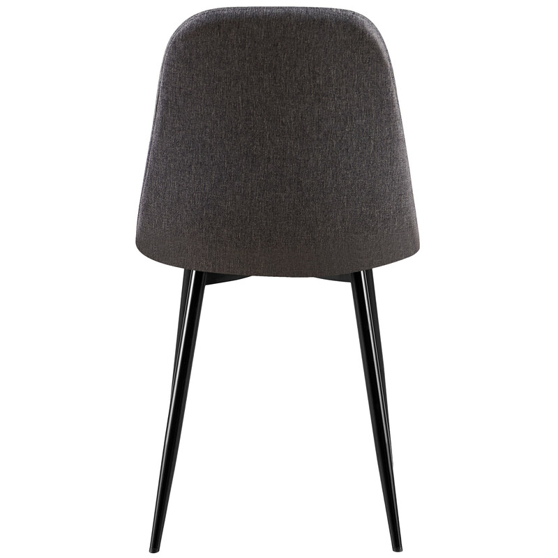 Giverny stol med fløjl sæde og metalramme 44x40 cm