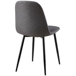 Giverny stol med fløjl sæde og metalramme 44x40 cm