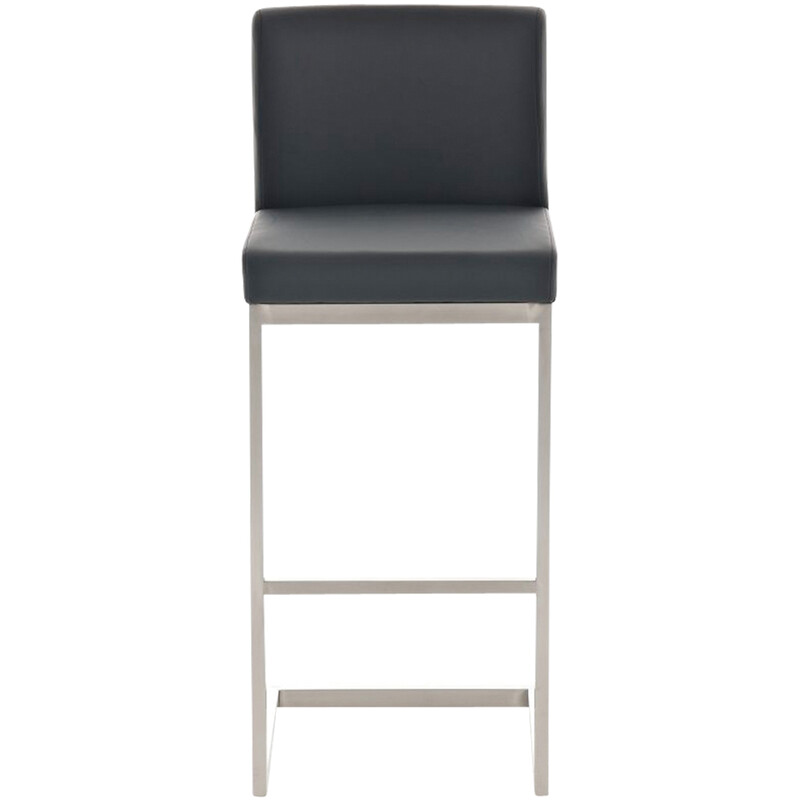 2 stk Paros barstole med kunstlæder til køkken og hjemmebar