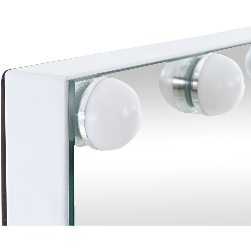 LED makeup-spejl med berøringspanel USB-port og 3 lysindstillinger