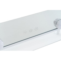 Stilfuldt makeup-spejl med LED-lys tre lysindstillinger og drejbar fod