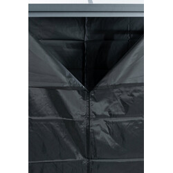 Ruston vandafvisende to-dels brændeholderdækken med lynlås sort