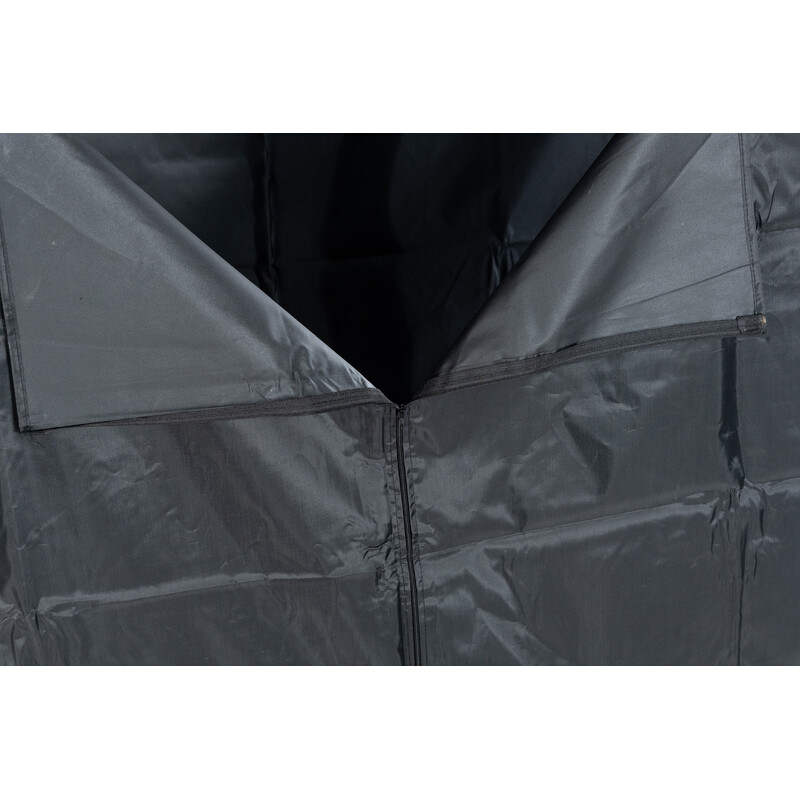 Ruston vandafvisende to-dels brændeholderdækken med lynlås sort