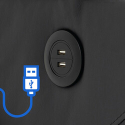 Andover elektrisk lænestol med USB-porte drikkestativ og fjernbetjening