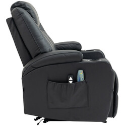 Luksuriøs massagestol med varme justerbart ryglæn og fodstøtte