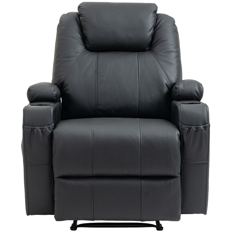 Luksuriøs massagestol med varme justerbart ryglæn og fodstøtte