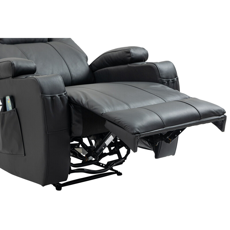 Luksuriøs massagestol med varme justerbart ryglæn og fodstøtte