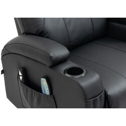 Luksuriøs massagestol med varme justerbart ryglæn og fodstøtte